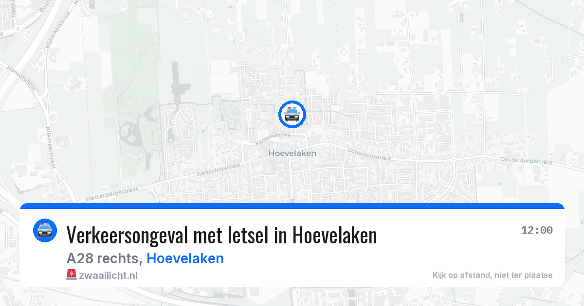 Verkeersongeval met letsel in Hoevelaken — 23 jul 2026