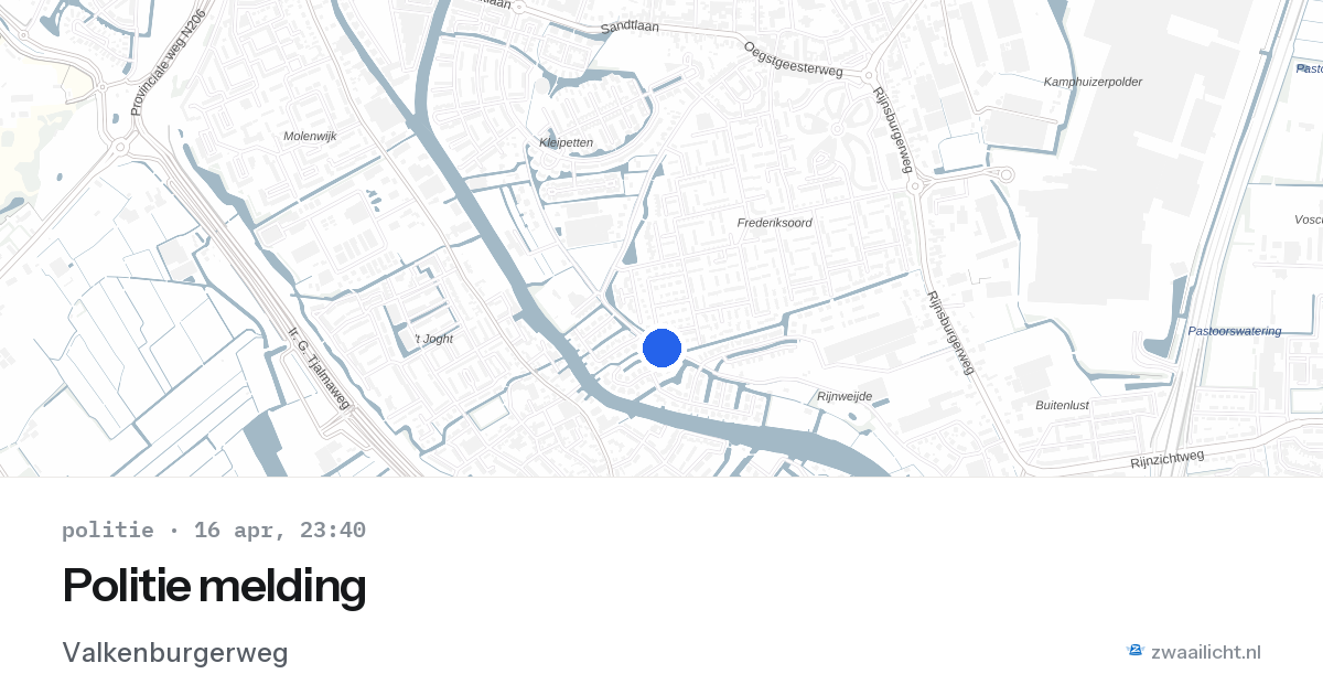 Politie melding — 16 apr 2026