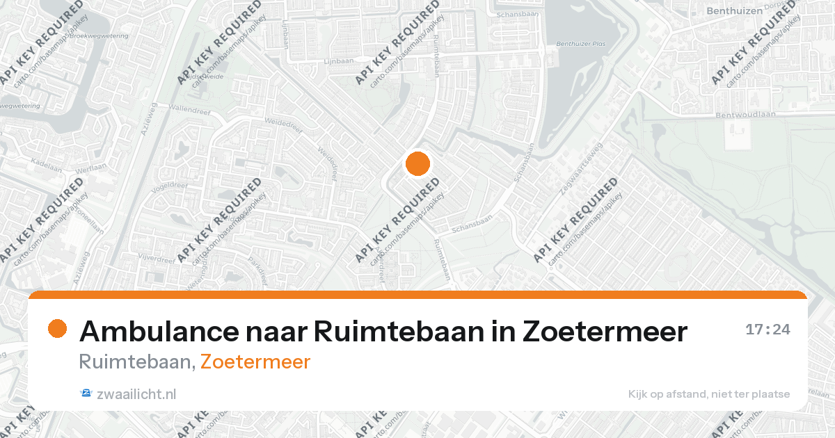 Ambulance naar Ruimtebaan in Zoetermeer — 26 aug 2026