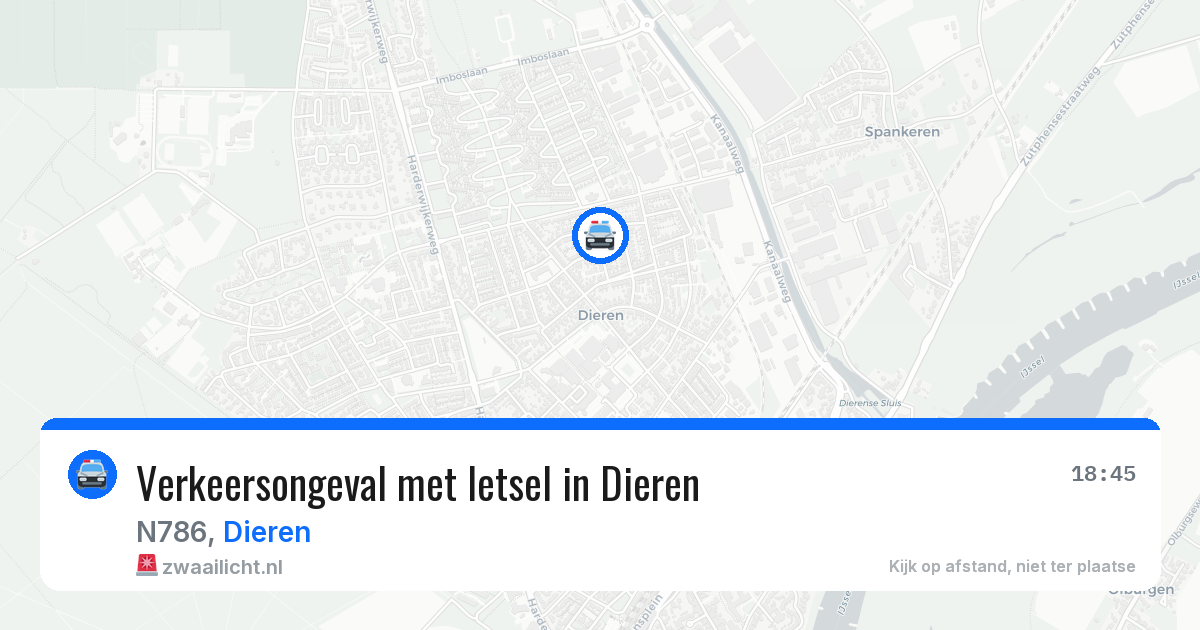 Verkeersongeval met letsel in Dieren — 12 jun 2026