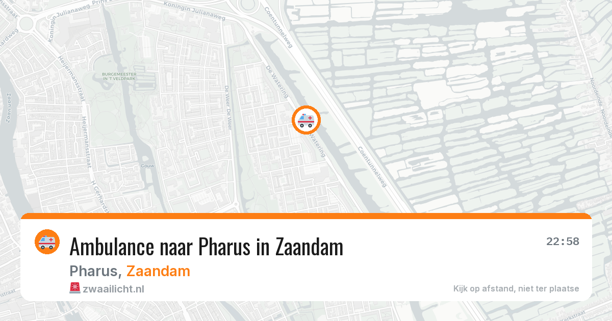 Ambulance naar Pharus in Zaandam — 26 mrt 2026