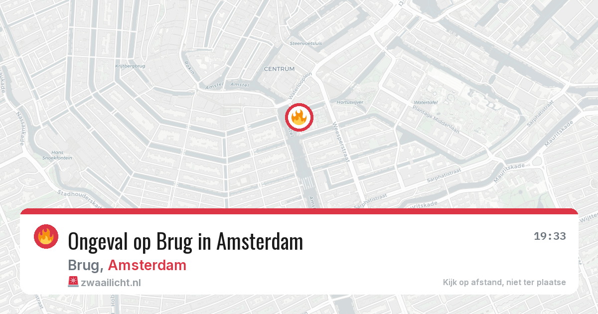 Ongeval op Brug in Amsterdam — 26 jun 2026