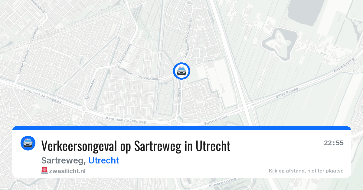 Verkeersongeval op Sartreweg in Utrecht — 2 apr 2026