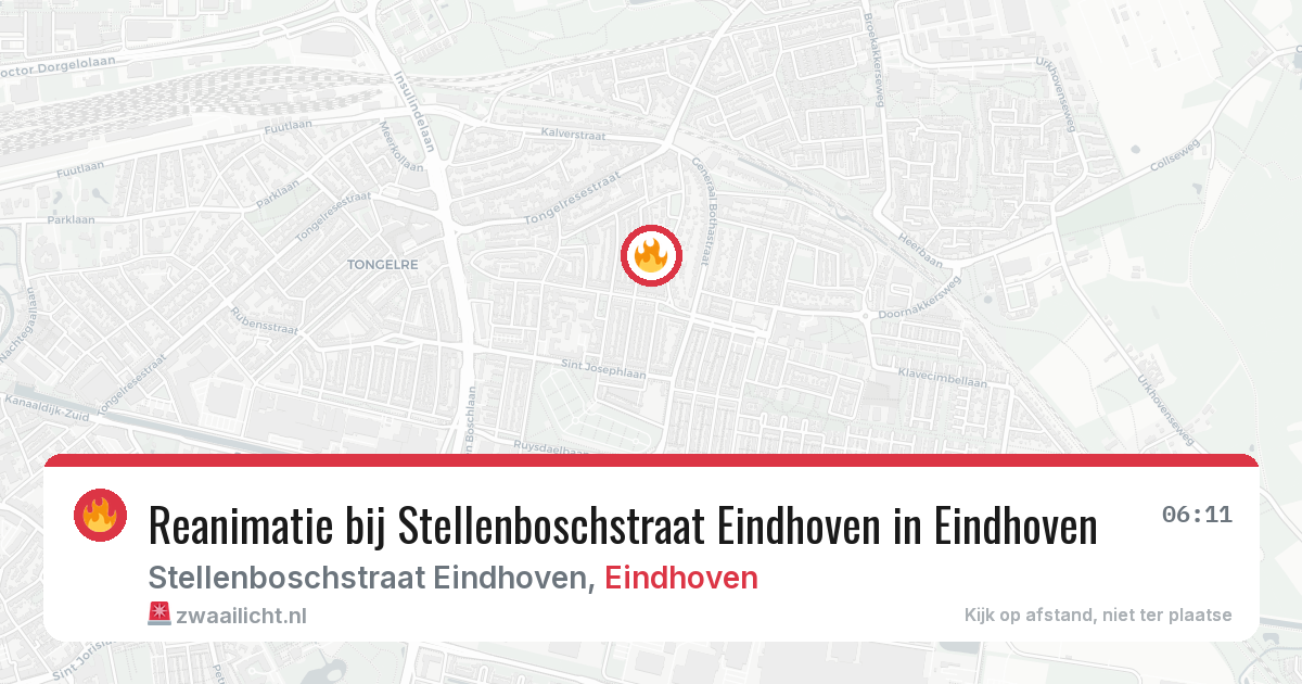 Reanimatie bij Stellenboschstraat Eindhoven in Eindhoven — 6 apr 2026
