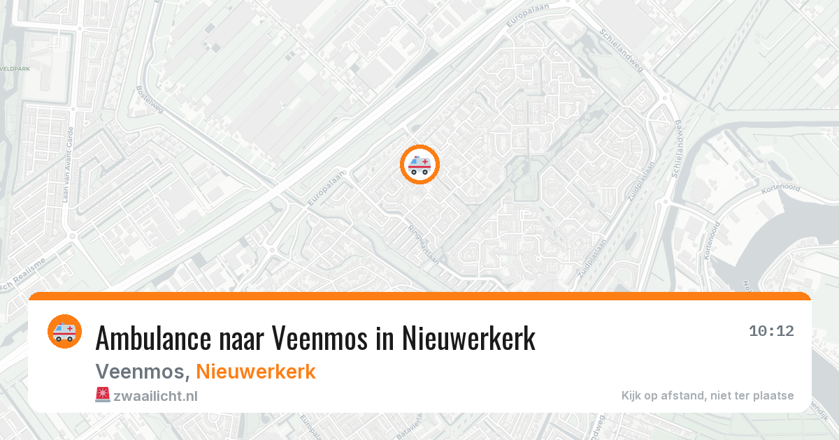 Ambulance naar Veenmos in Nieuwerkerk — 17 mei 2026
