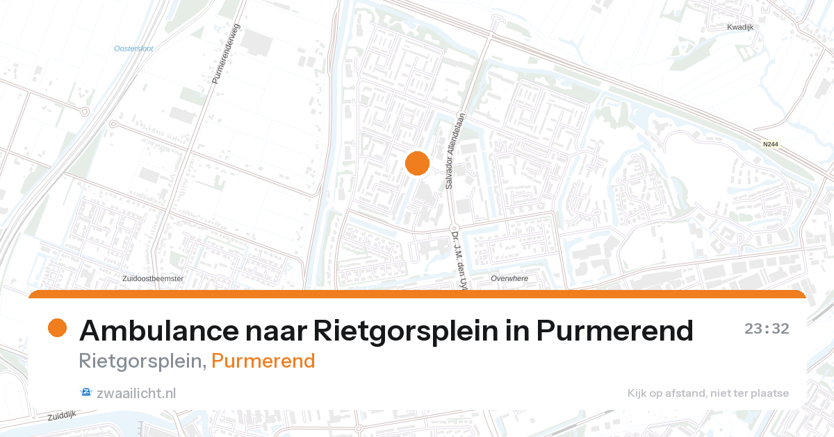 Ambulance naar Rietgorsplein in Purmerend — 26 aug 2026