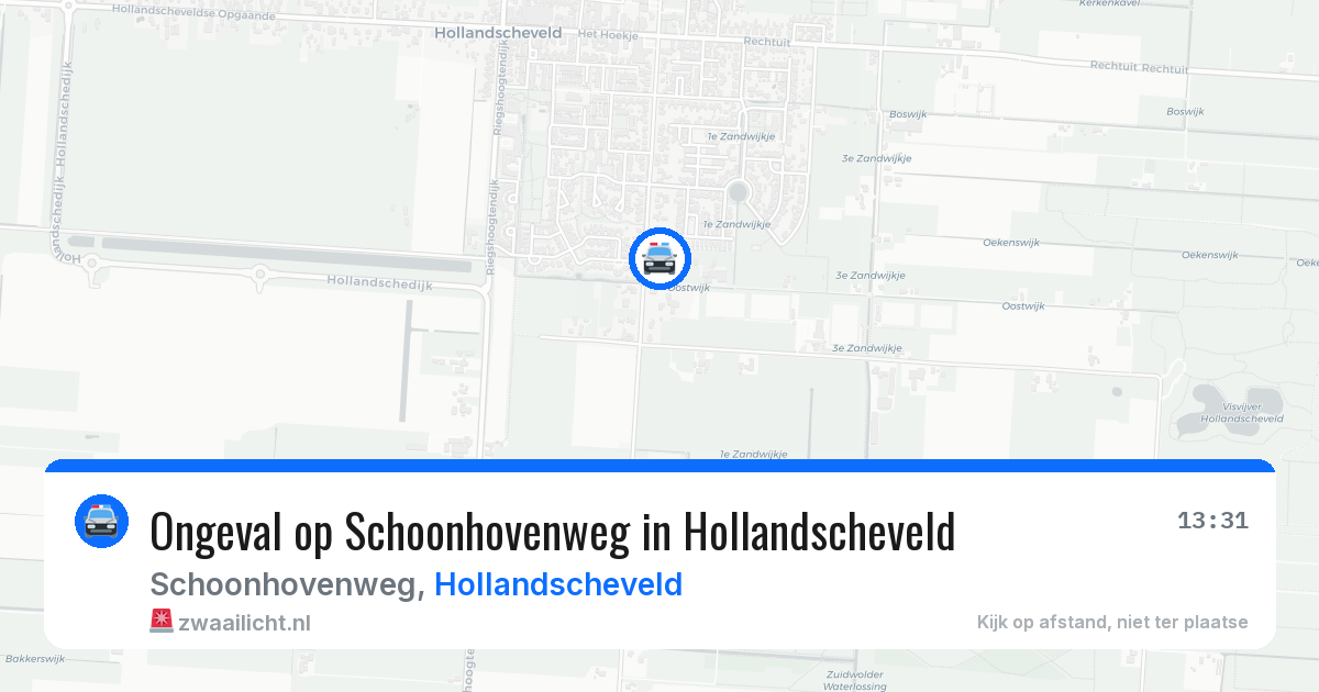 Ongeval op Schoonhovenweg in Hollandscheveld — 6 apr 2026