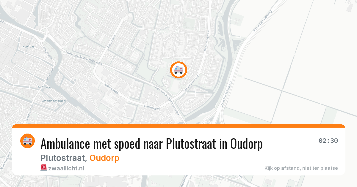 Ambulance met spoed naar Plutostraat in Oudorp — 29 jan 2026