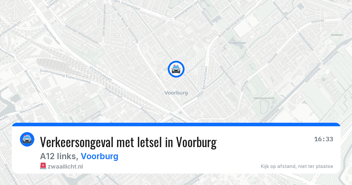 Verkeersongeval met letsel in Voorburg — 27 apr 2026