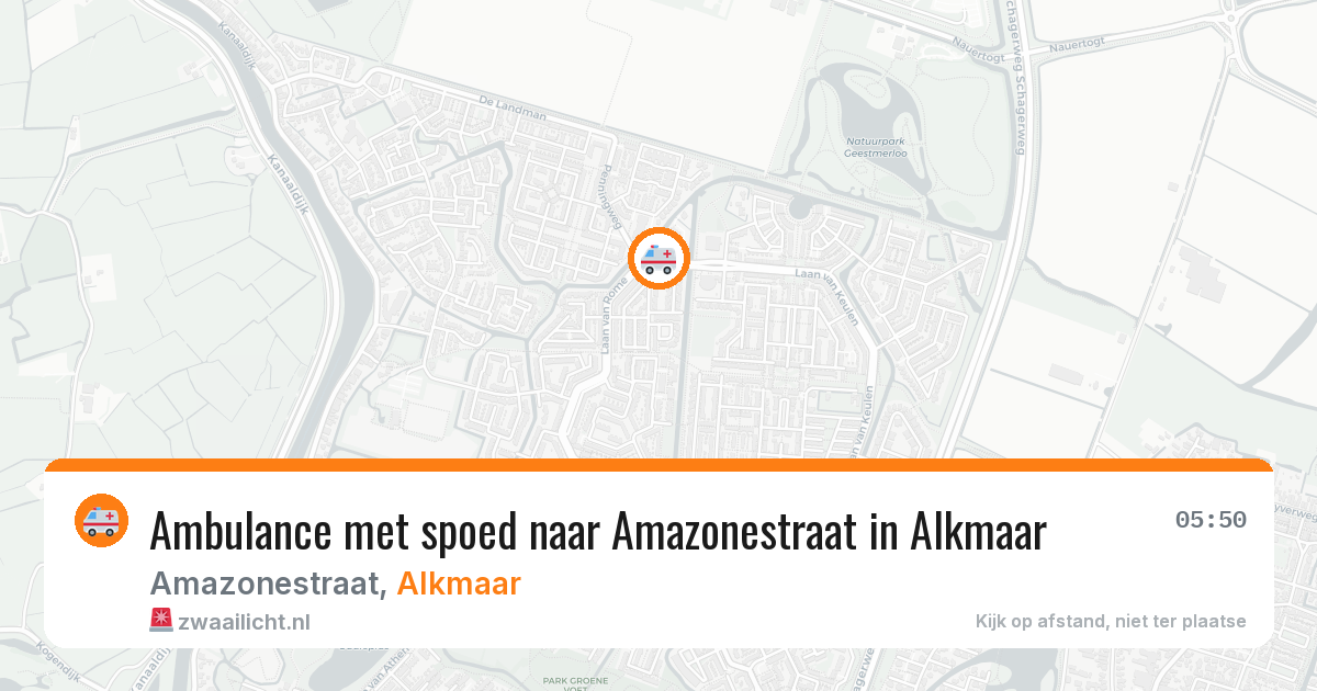 Ambulance met spoed naar Amazonestraat in Alkmaar — 27 mei 2026