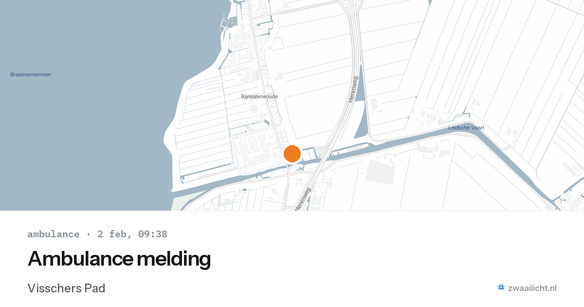 Ambulance melding — 2 feb 2026