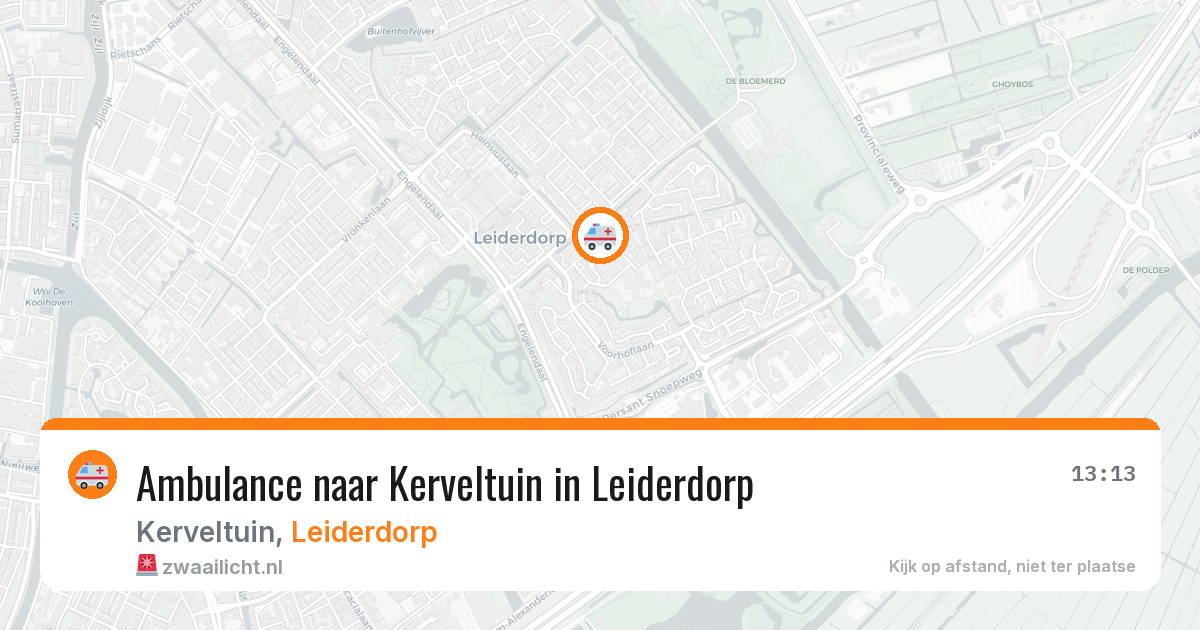 Ambulance naar Kerveltuin in Leiderdorp — 3 jul 2026