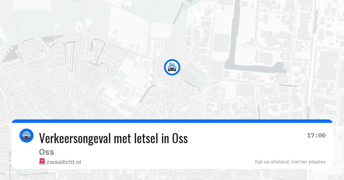 Verkeersongeval met letsel in Oss — 15 apr 2026