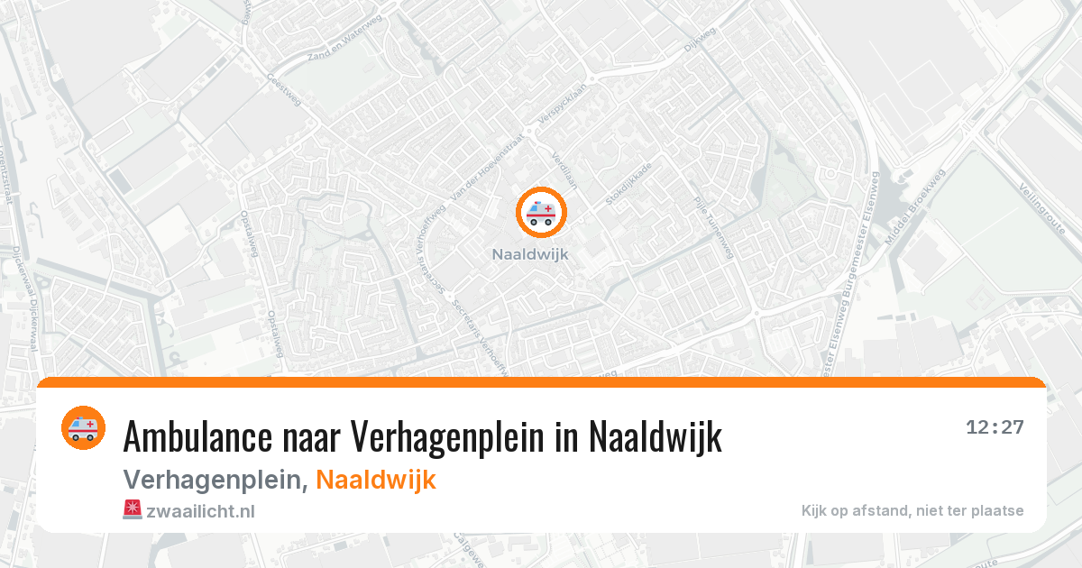 Ambulance naar Verhagenplein in Naaldwijk — 15 jun 2026