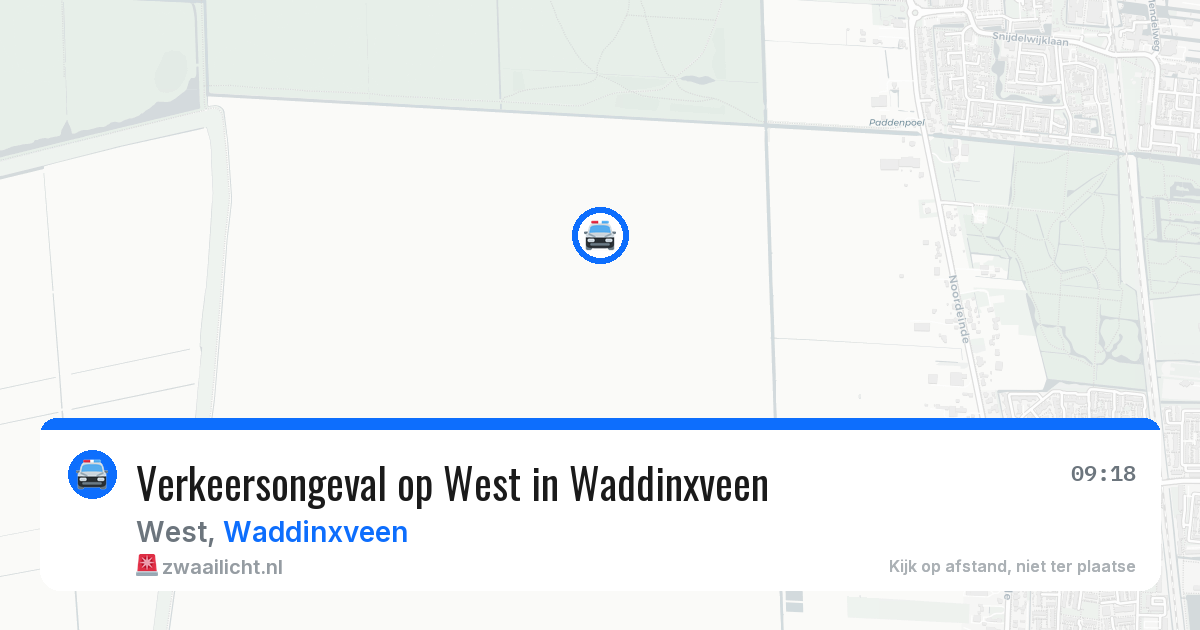 Verkeersongeval op West in Waddinxveen — 4 jul 2026
