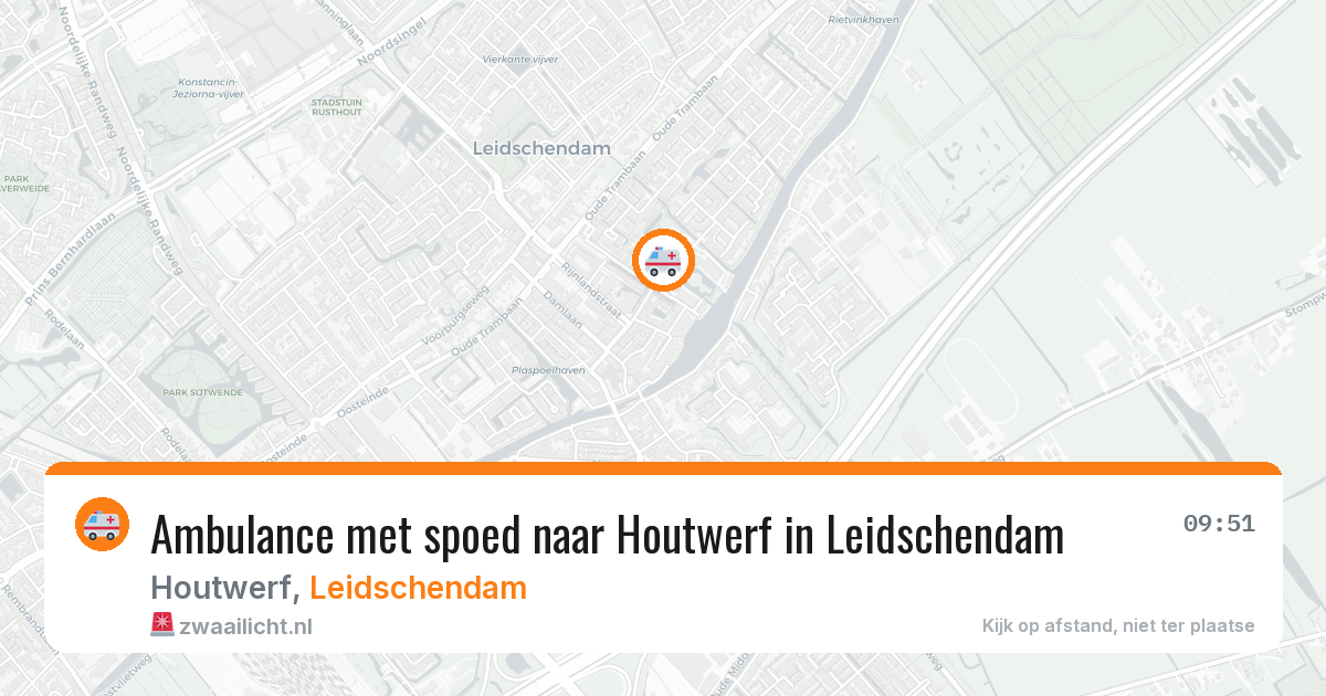 Ambulance met spoed naar Houtwerf in Leidschendam — 7 mei 2026