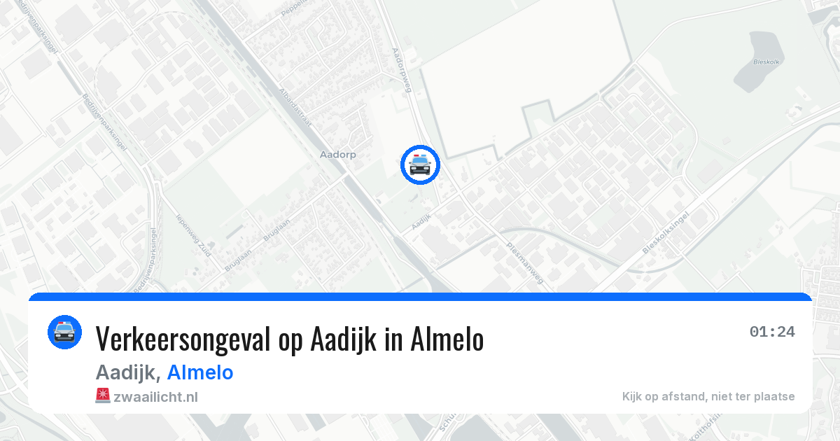 Verkeersongeval op Aadijk in Almelo — 30 mei 2026