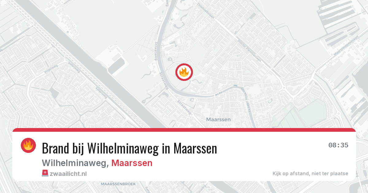 Brand bij Wilhelminaweg in Maarssen — 28 jun 2026