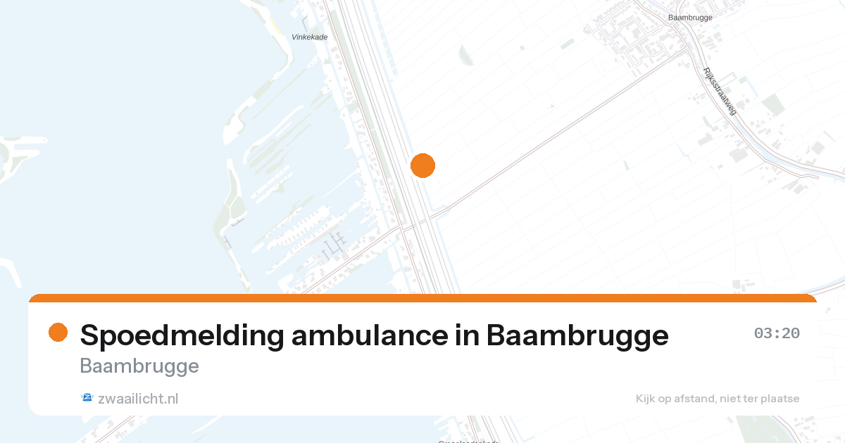 Spoedmelding ambulance in Baambrugge — 28 aug 2026