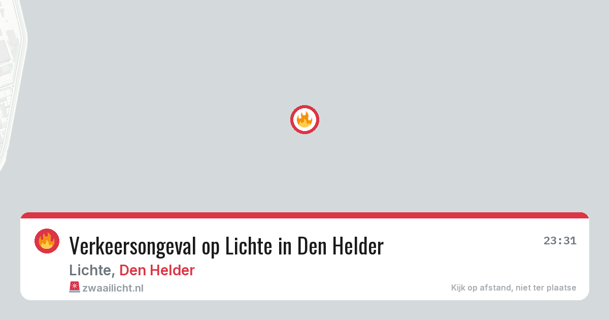 Verkeersongeval op Lichte in Den Helder — 20 mrt 2026