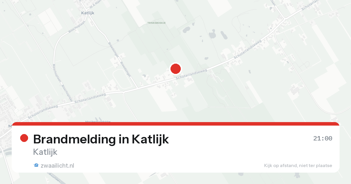 Brandmelding in Katlijk — 14 aug 2026