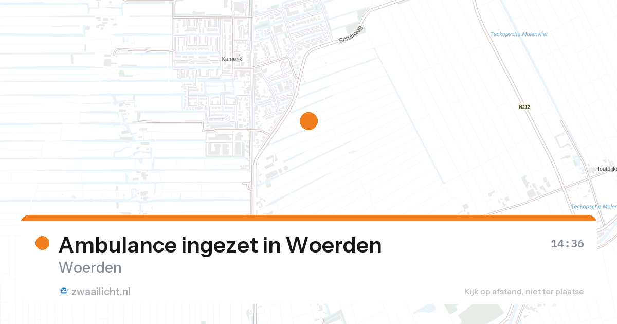 Ambulance ingezet in Woerden — 28 aug 2026