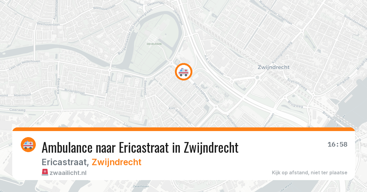 Ambulance naar Ericastraat in Zwijndrecht — 25 mei 2026
