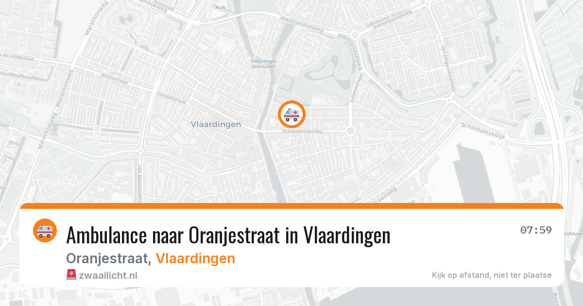 Ambulance naar Oranjestraat in Vlaardingen — 30 jan 2026