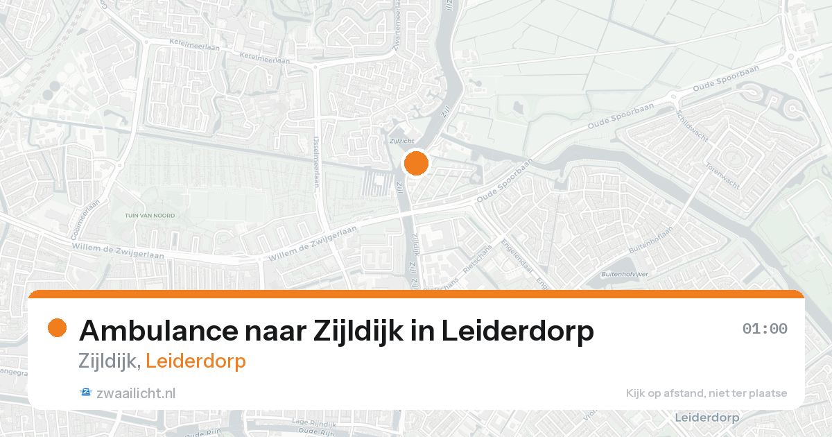 Ambulance naar Zijldijk in Leiderdorp — 14 aug 2026