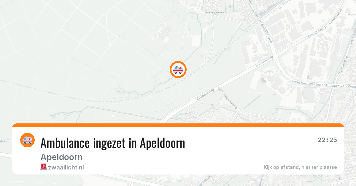 Ambulance ingezet in Apeldoorn — 10 aug 2026