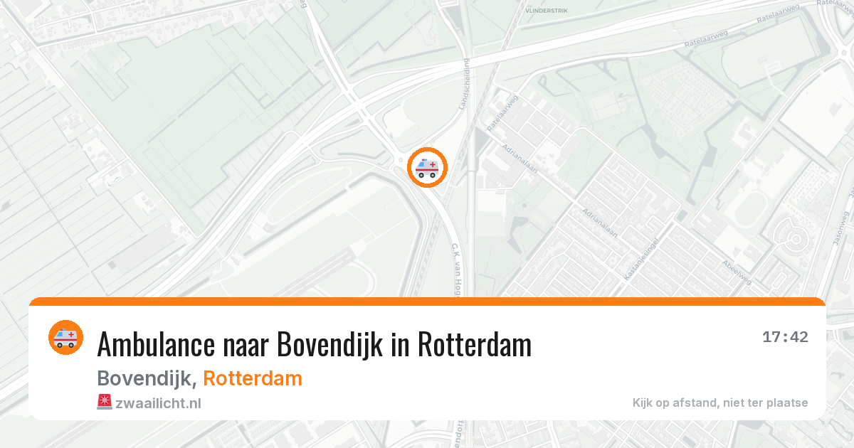 Ambulance naar Bovendijk in Rotterdam — 26 mei 2026