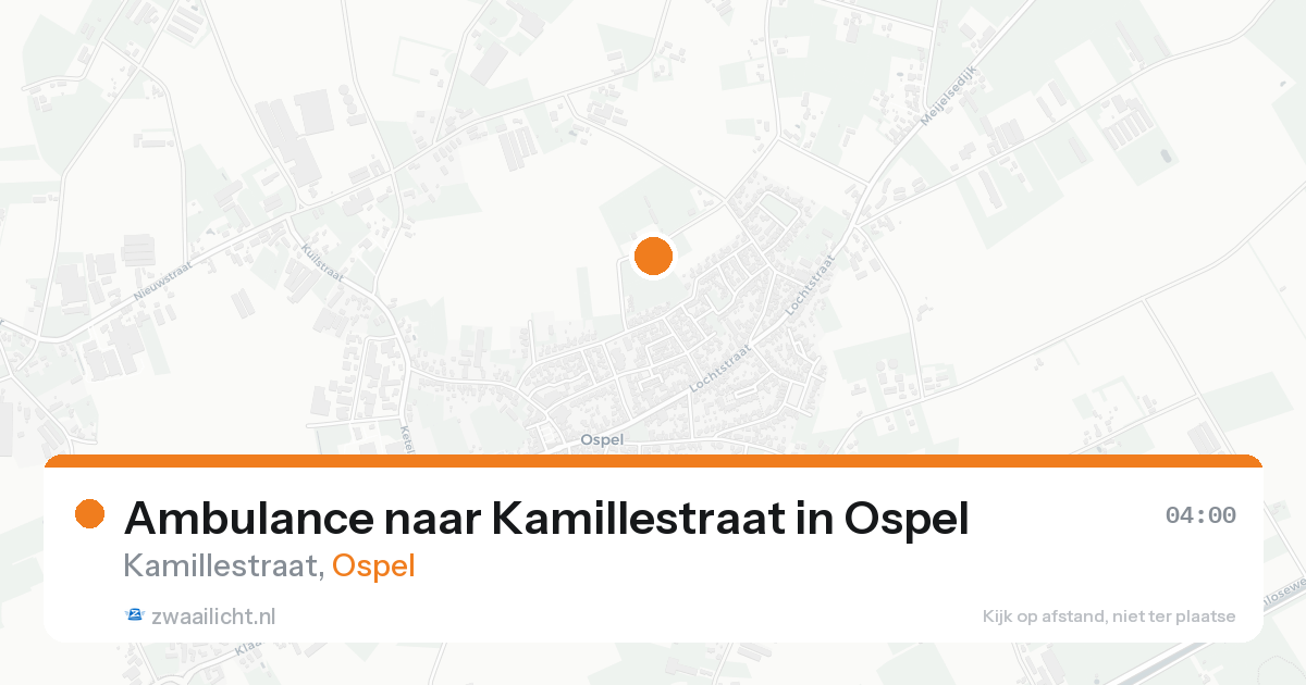 Ambulance naar Kamillestraat in Ospel — 16 aug 2026
