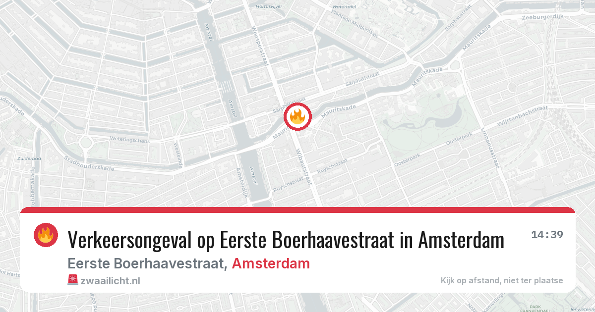 Verkeersongeval op Eerste Boerhaavestraat in Amsterdam — 2 apr 2026