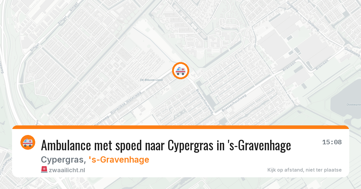 Ambulance met spoed naar Cypergras in 's-Gravenhage — 5 aug 2026