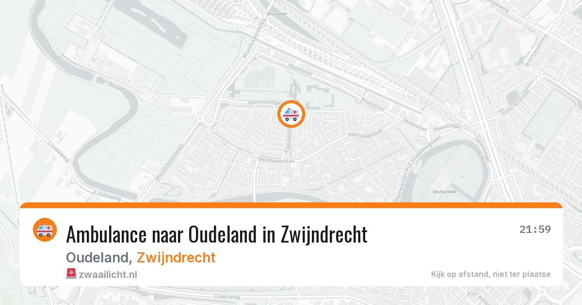 Ambulance naar Oudeland in Zwijndrecht — 3 jun 2026