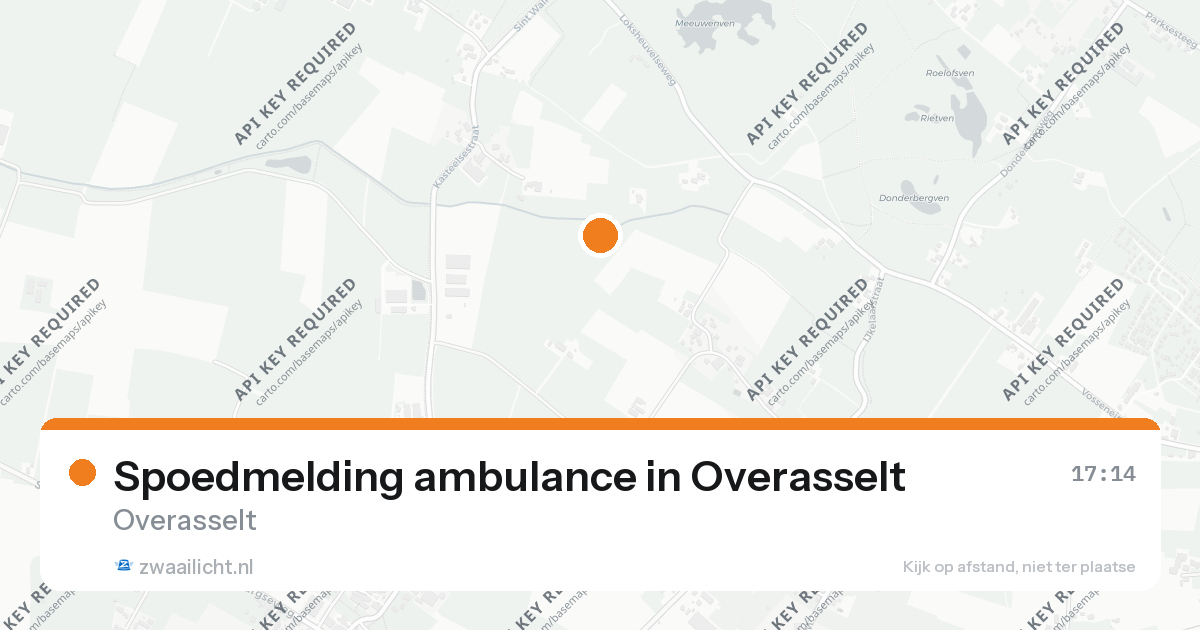 Spoedmelding ambulance in Overasselt — 21 aug 2026