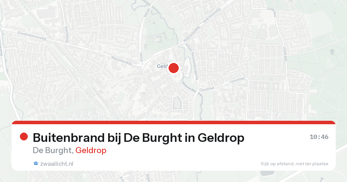Buitenbrand bij De Burght in Geldrop — 28 apr 2026