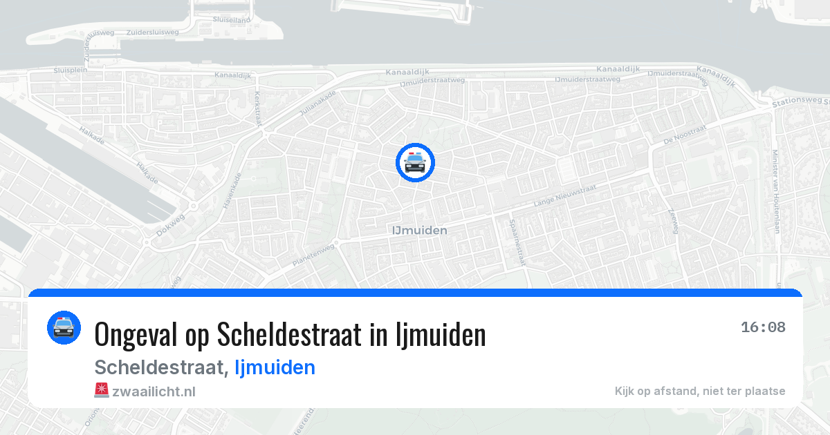 Ongeval op Scheldestraat in Ijmuiden — 15 jul 2026