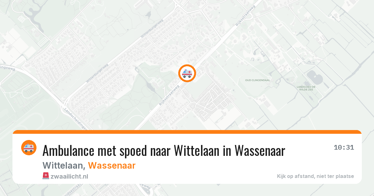 Ambulance met spoed naar Wittelaan in Wassenaar — 5 jul 2026