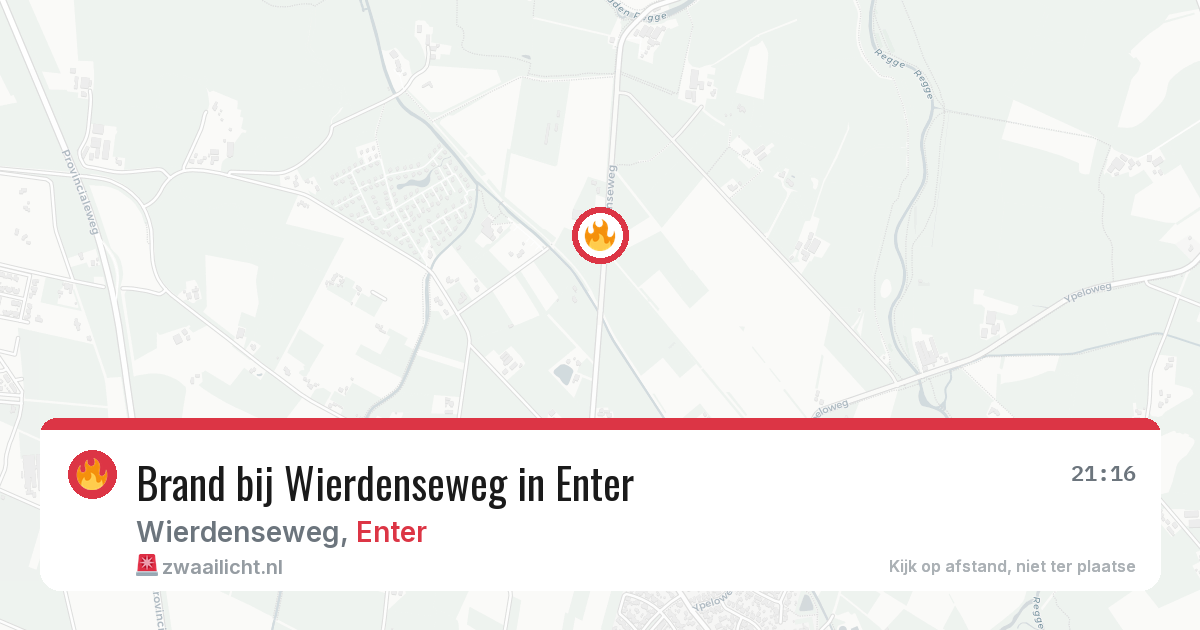 Brand bij Wierdenseweg in Enter — 8 jun 2026