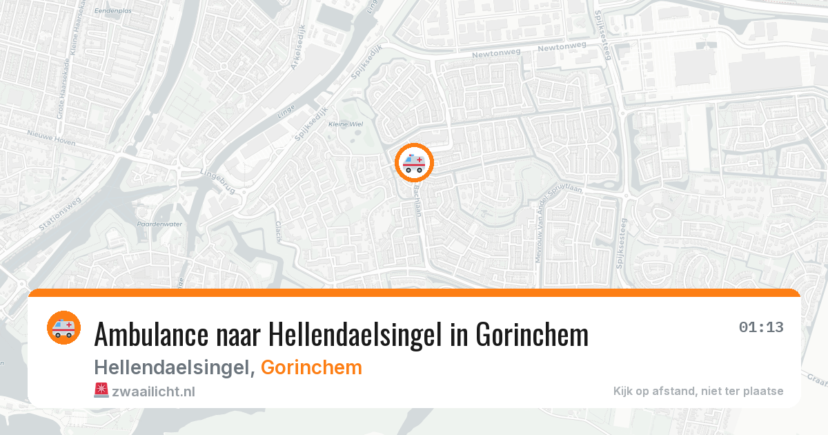 Ambulance naar Hellendaelsingel in Gorinchem — 12 jul 2026