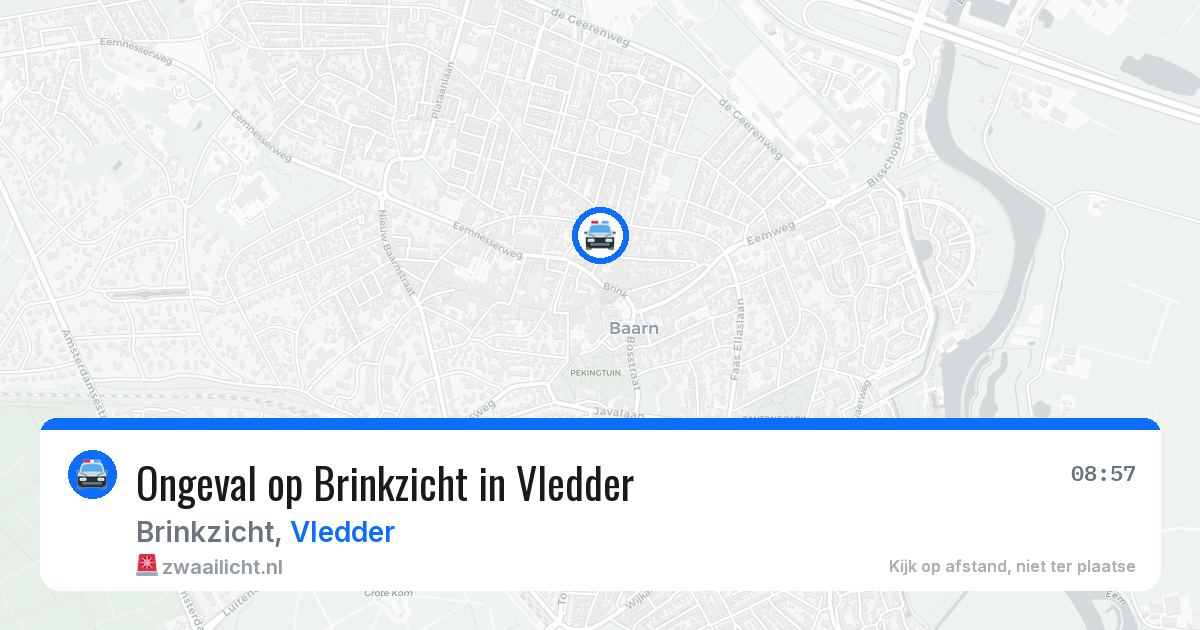 Ongeval op Brinkzicht in Vledder — 27 jul 2026