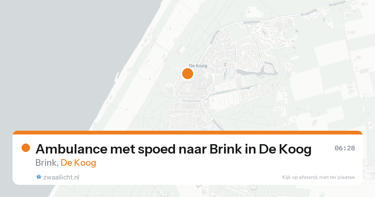 Ambulance met spoed naar Brink in De Koog — 31 jan 2026