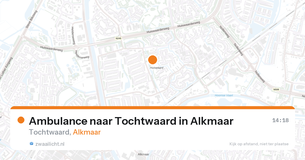 Ambulance naar Tochtwaard in Alkmaar — 17 feb 2026
