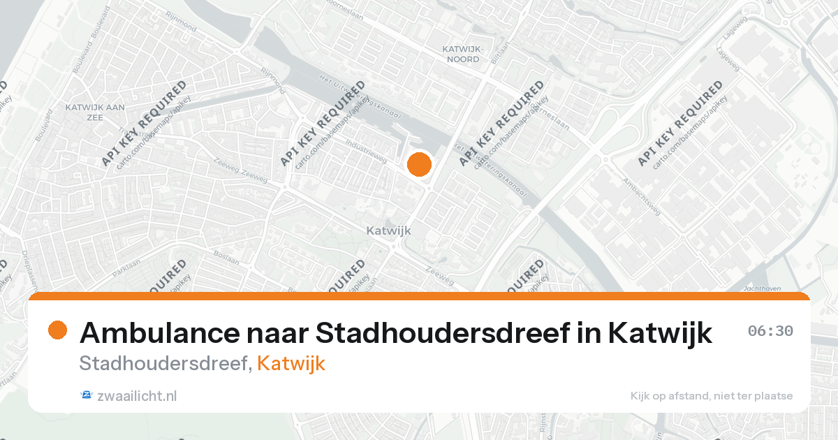 Ambulance naar Stadhoudersdreef in Katwijk — 25 jul 2026