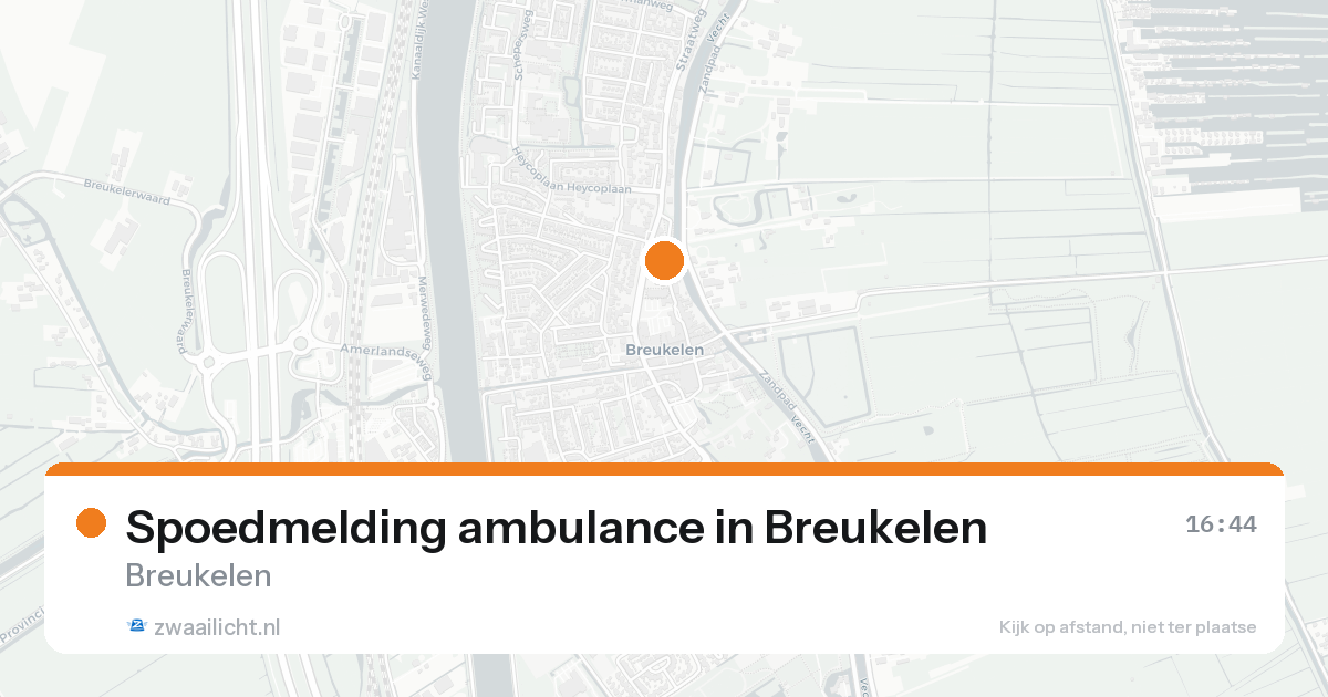 Spoedmelding ambulance in Breukelen — 30 jan 2026