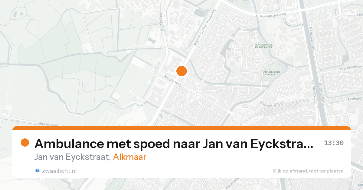 Ambulance met spoed naar Jan van Eyckstraat in Alkmaar — 25 aug 2026
