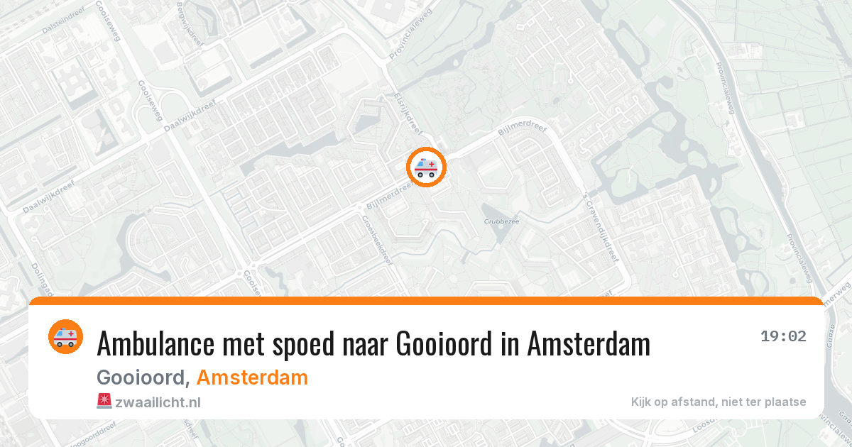 Ambulance met spoed naar Gooioord in Amsterdam — 20 feb 2026