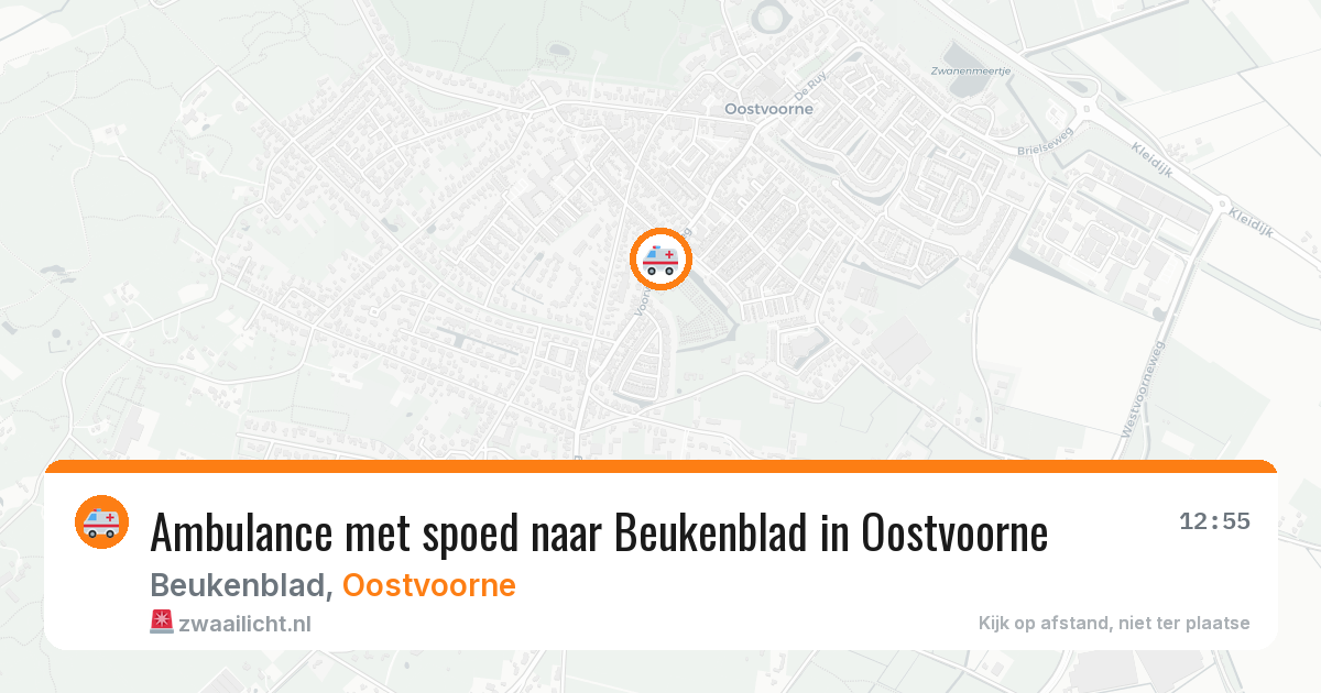 Ambulance met spoed naar Beukenblad in Oostvoorne — 7 aug 2026