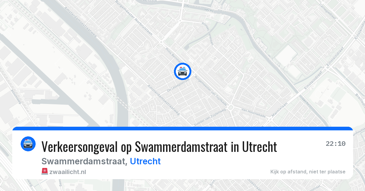 Verkeersongeval op Swammerdamstraat in Utrecht — 11 jul 2026
